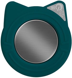 @ Usb Warmer Pad Kat Vorm Constante Temperatuur 55 Graden Intelligente Automatische Cup Mat Houd Drankje Warm Heater Mok Mat warmer groen