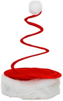 AT69-Rode Jaar Kerst Spiraal Lente Hoed Leuke Volwassenen Caps Christmas Party Decoratie Benodigdheden