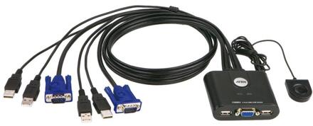 ATen CS22U-AT 2 poorten KVM-switch VGA USB 2048 x 1536 pix