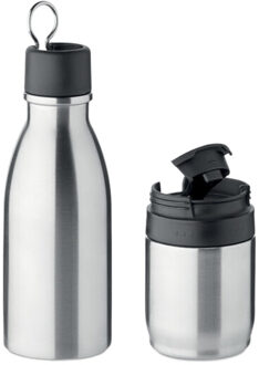 Atera 2 in 1 dubbelwandige 500ml fles Bruin - One size