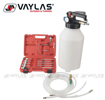 ATF Fluid Dispenser Tools Set 10Liter Pneumatic Transmission Oil Filling Tool Kit with 13pcs Adaptor