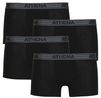 Athena Boxers Athena BASIC COTON Pack de 4" Zwart - XXL, S, M, XL