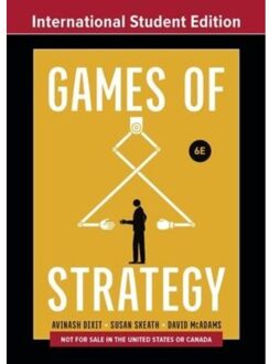 Athenaeum Uitgeverij Games Of Strategy - Avinash K. (Princeton University