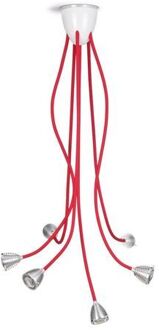 Athene A-6DL Hanglamp - Aluminium Rood