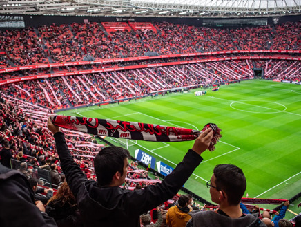 Athletic Bilbao vs FC Barcelona (La Liga) (Vliegtuig)