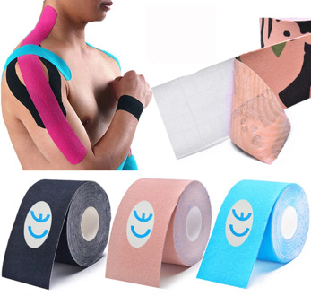 Athletic Kinesiology Tape Sport Recovery Bandage Cotton Waterproof Running Knee Fitness Tennis Football Muscle Sticker Protector