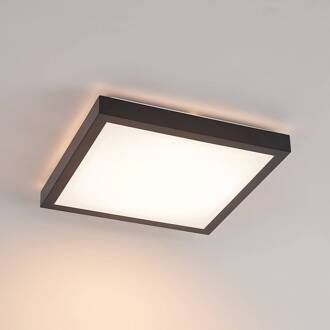 Atilio LED plafondlamp, 37,5 cm mat zwart, wit