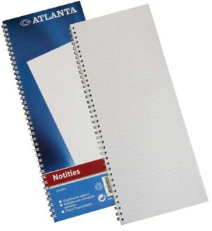 Atlanta Smalfolio Atlanta 100blz gelinieerd blauw spiraal