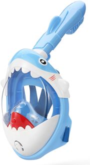 Atlantis Full Face Mask Shark - Snorkelmasker - Kinderen - Blauw