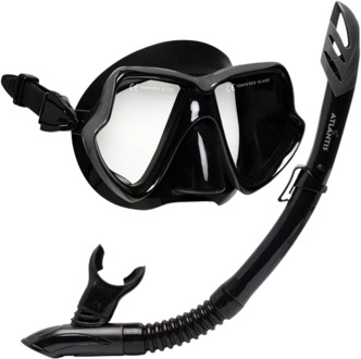 Atlantis Java Combo Duikbril + Snorkel 1 Zwart