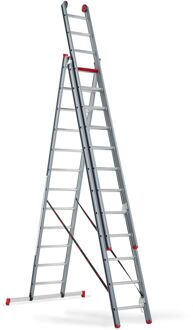 Atlantis Reformladder 3x12 Zilver, Zwart