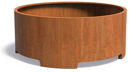 ATLAS cortenstaal 200x80 cm bloembak met poten