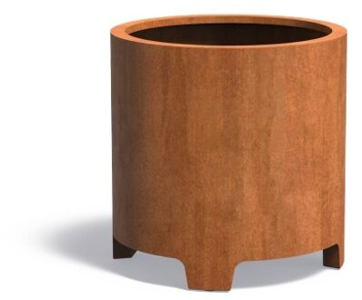 ATLAS cortenstaal 80x80 cm bloembak met poten