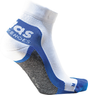 Atlas Sneaker Workwear Sock | Wit/Blauw | Maat 42 - 4043692447773