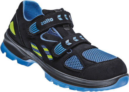 Atlas Werkschoen Flash 4600 90500 S1 | Zwart/Blauw | Maat 43 - 4043692370408