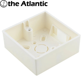Atlectric External Mounting Box Junction Box Socket Switch Junction Box Surface Installation Box EU DE White 86mm * 86mm * 33mm