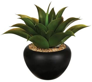 Atmosphera Aloe Vera kunstplant in keramische pot 37 cm - Kunstplanten Groen