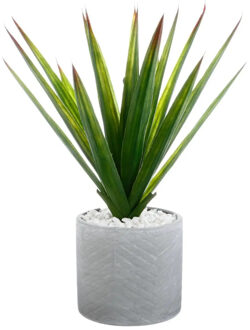 Atmosphera Aloe Vera kunstplant in keramische pot 47 cm Groen