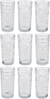 Atmosphera Atmos Fera Waterglazen - 9x - 380 ml - longdrinkglazen - vaatwasserbestendig - Longdrinkglazen Transparant