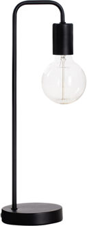 Atmosphera Atmosphera Tafellamp/bureaulampje Design Light - metallic zwart - H46 cm - Bureaulampen