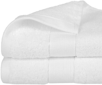 Atmosphera Badhanddoek - 8x - ivoor wit - 50 x 90 cm - katoen - 450 grams - luxe handdoek