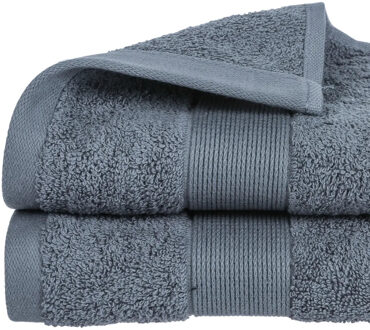 Atmosphera Badhanddoek - donkergrijs - 50 x 90 cm - katoen - 450 grams - luxe handdoek