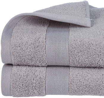 Atmosphera Badhanddoek - lichtgrijs - 70 x 130 cm - katoen - 450 grams - luxe handdoek
