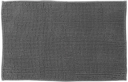 Atmosphera Badkamer kleedje - badmat - voor de vloer - 50 x 80 cm - donkergrijs