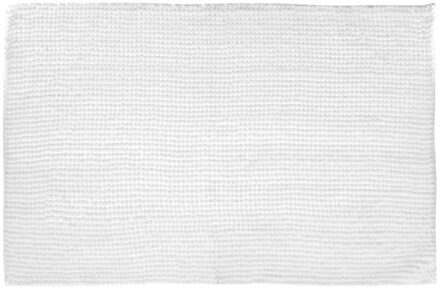 Atmosphera Badkamer kleedje - badmat - voor de vloer - 50 x 80 cm - wit