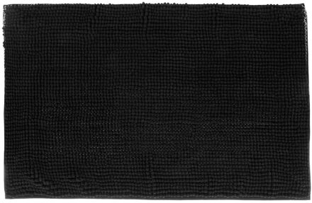 Atmosphera Badkamer kleedje - badmat - voor de vloer - 50 x 80 cm - zwart