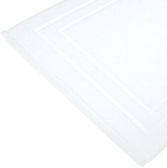 Atmosphera Badkamerkleed/badmat - vloermat - wit - 50 x 70 cm