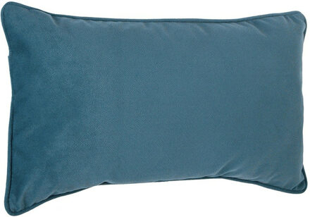 Atmosphera Bank/sierkussens huiskamer Sophia - 30 x 50 cm - Blauw - polyester - met rits - Sierkussens