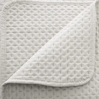 Atmosphera Bedsprei Dolce Vita - ivoor wit - 240 x 260 cm - polyester - luxe motief