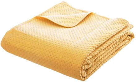 Atmosphera Bedsprei Dolce Vita - okergeel - 240 x 260 cm - polyester - luxe motief