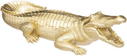 Atmosphera Beeld Krokodil Victor - 39 cm - polyresin - goud