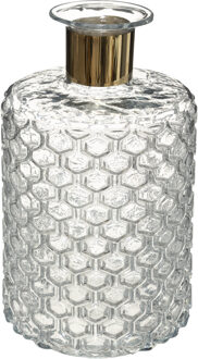 Atmosphera bloemenvaas - Elegance - Apotheker Fles vorm - transparant - glas - H26 x D15 cm