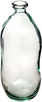 Atmosphera bloemenvaas Organische fles vorm - helder transparant - glas - H36 x D15 cm