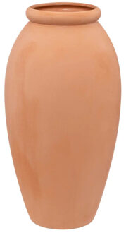 Atmosphera Bloemenvaas Porto - Steenrood - Terracotta - D16 X H29 Cm