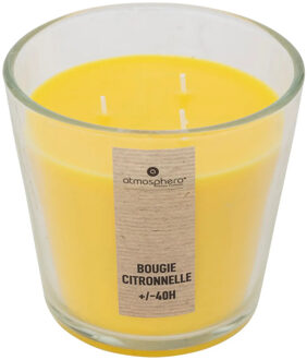 Atmosphera Candles Geurkaars - in glas - citronella aroma - 40 branduren - 13 x 12 cm