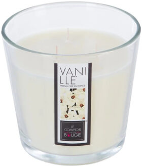 Atmosphera Candles Geurkaars - in glas - vanille aroma - 40 branduren - 13 x 12 cm