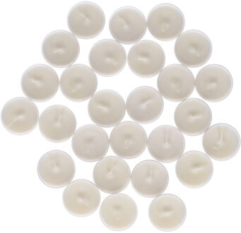 Atmosphera Citronella geur Waxinelichtjes - transparante cup - Citrus - 54x stuks - 4 branduren