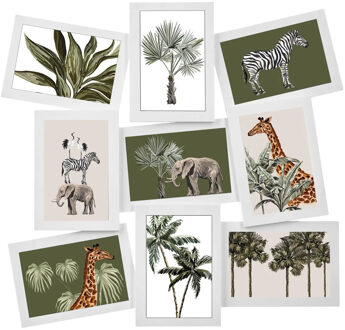 Atmosphera Collage fotolijst voor 9x foto - voor fotos 10 x 15 cm - wit - foto frame - 45 x 45 cm