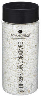 Atmosphera decoratie/hobby stenen/steentjes/kiezels - wit - extra klein formaat - potje 750 gram