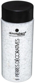 Atmosphera decoratie/hobby stenen/steentjes - wit - klein formaat - potje 750 gram