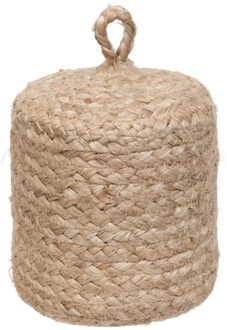 Atmosphera Deurstopper - 1 kg - beige - stof - jute gewicht - 15 cm - deurstop
