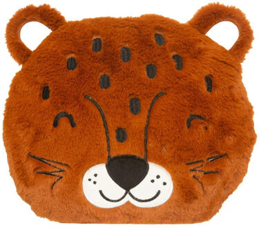 Atmosphera Dieren sierkussen kinderkamer - panter -A‚A 30 cm - polyester - Sierkussens Bruin