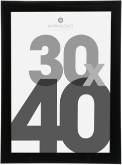 Atmosphera fotolijst zwart kunststof/glas 30 x 40 cm - Fotolijsten