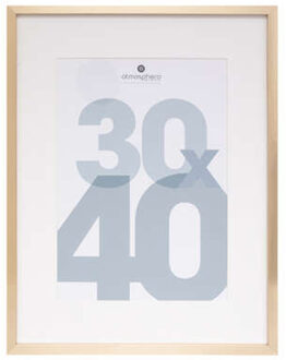 Atmosphera Fotolijstje met passe partout - voor een foto van 30 x 40 cm - goud - MDF/Glas