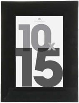 Atmosphera Fotolijstje Olympus - voor een foto van 10 x 15 cm - zwart - Kunststof/glas