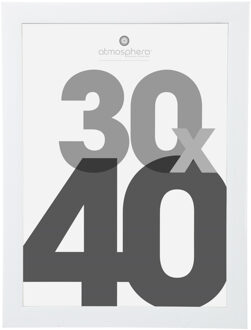 Atmosphera Fotolijstje Olympus - wit - kunststof / glas - 30 x 40 cm - Fotoframe